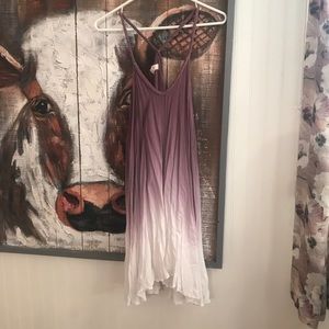 Purple ombré flowy dress